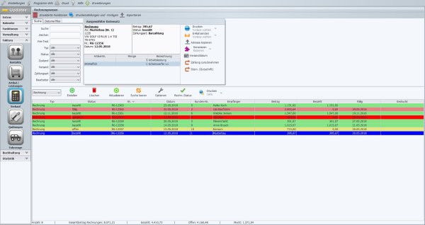 Faktura Software Landmaschinen Verkauf